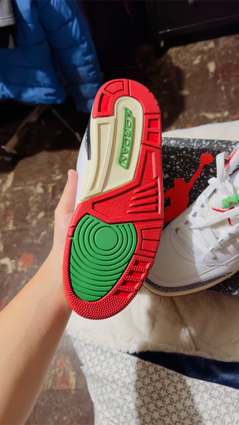 Jordan Spizike Low SE Sneakers White Red Green Size 10 - photo 5