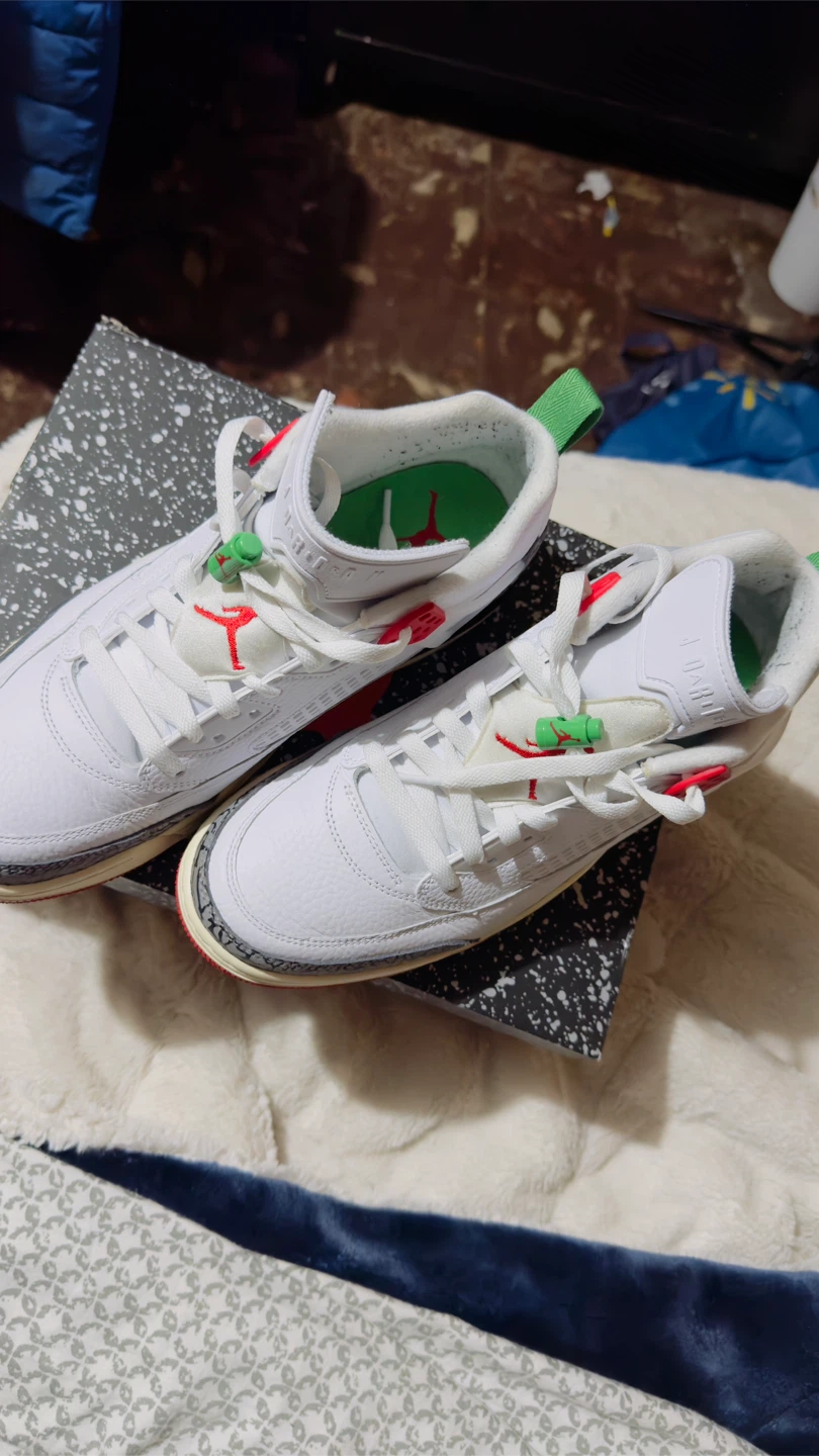 Jordan Spizike Low SE Sneakers White Red Green Size 10 - photo 2