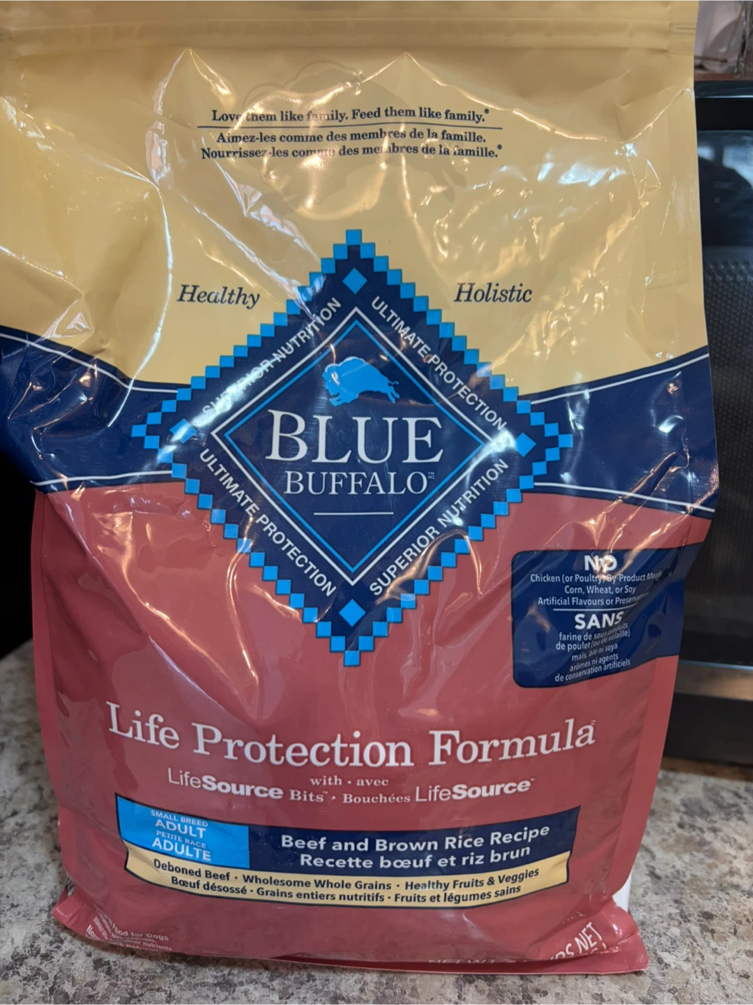 5 lb bag - Blue Buffalo Small Breed Adult Dog Food