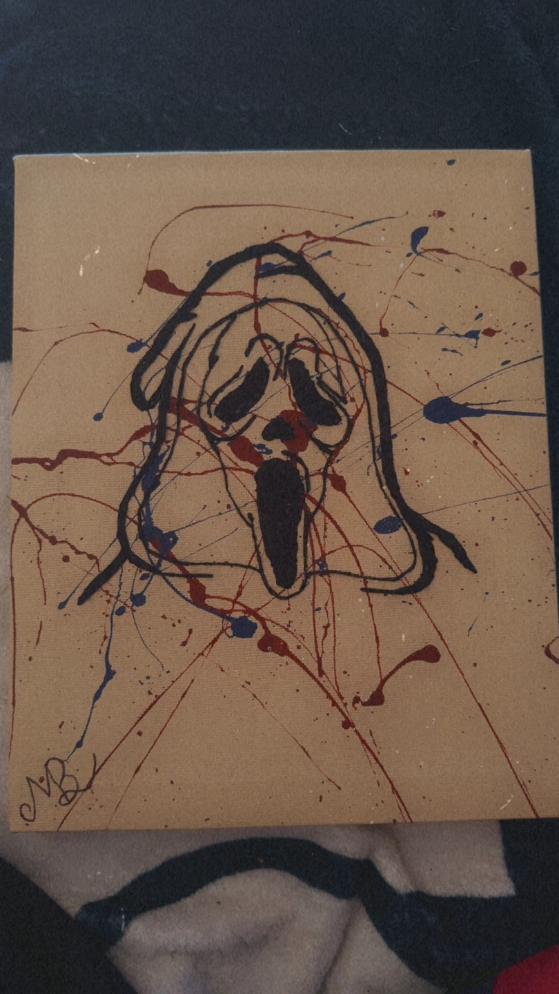Scream Mask Canvas Art