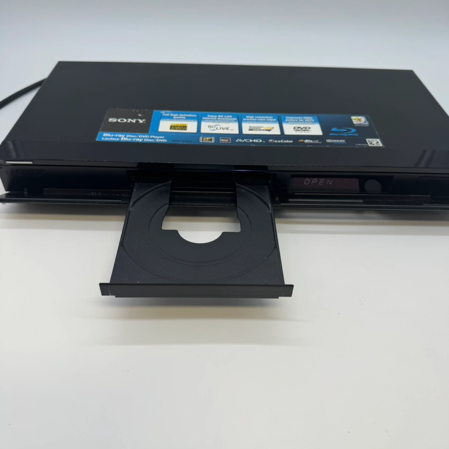 Sony BDP-S360 Blu-Ray DISC/DVD Player 1080p Comes W/Remote - photo 2