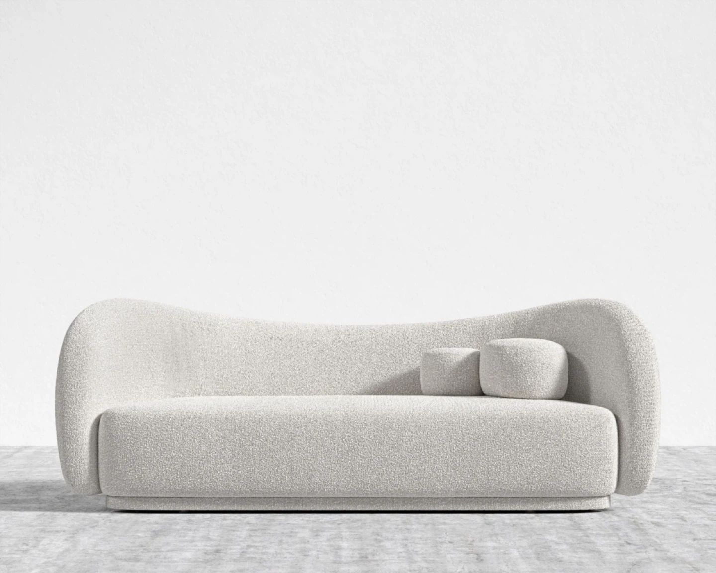 Rove concepts Dianne Boucle Sofa - Modern Curved Design