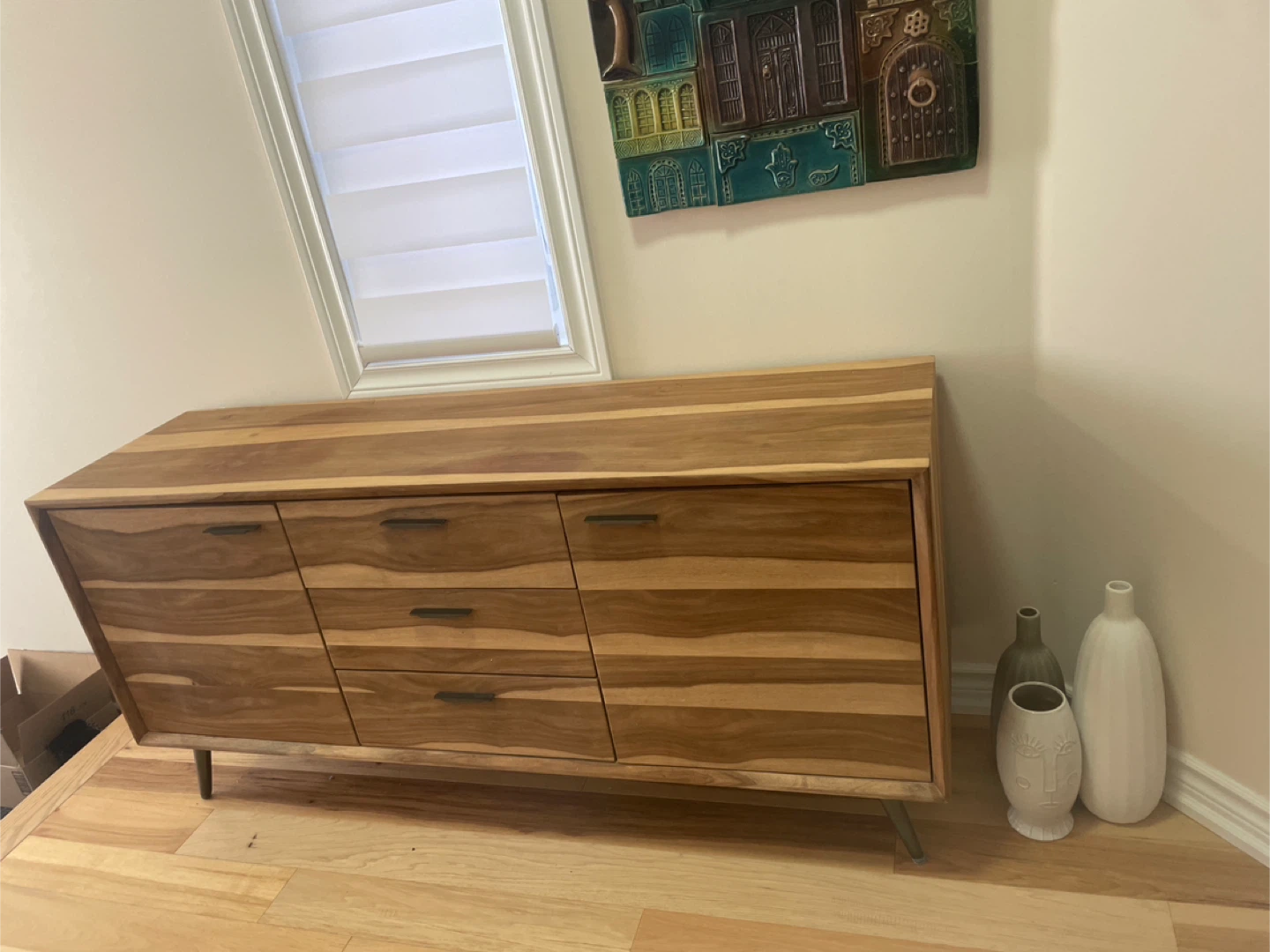 Solid Wood Sideboard with 6 Drawers from structube