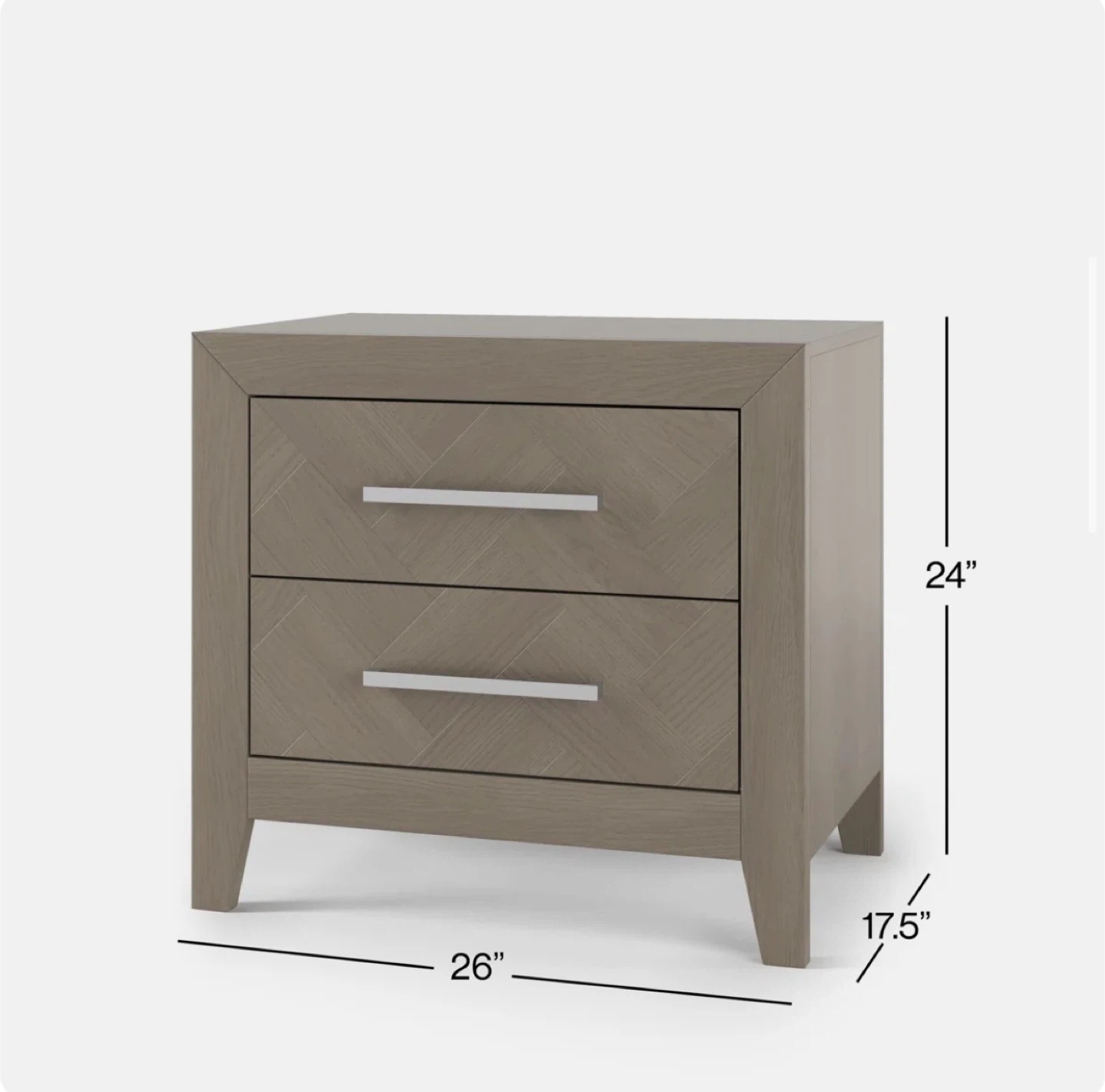 Wayfair - Kieran 2-Drawer Nightstand - photo 3