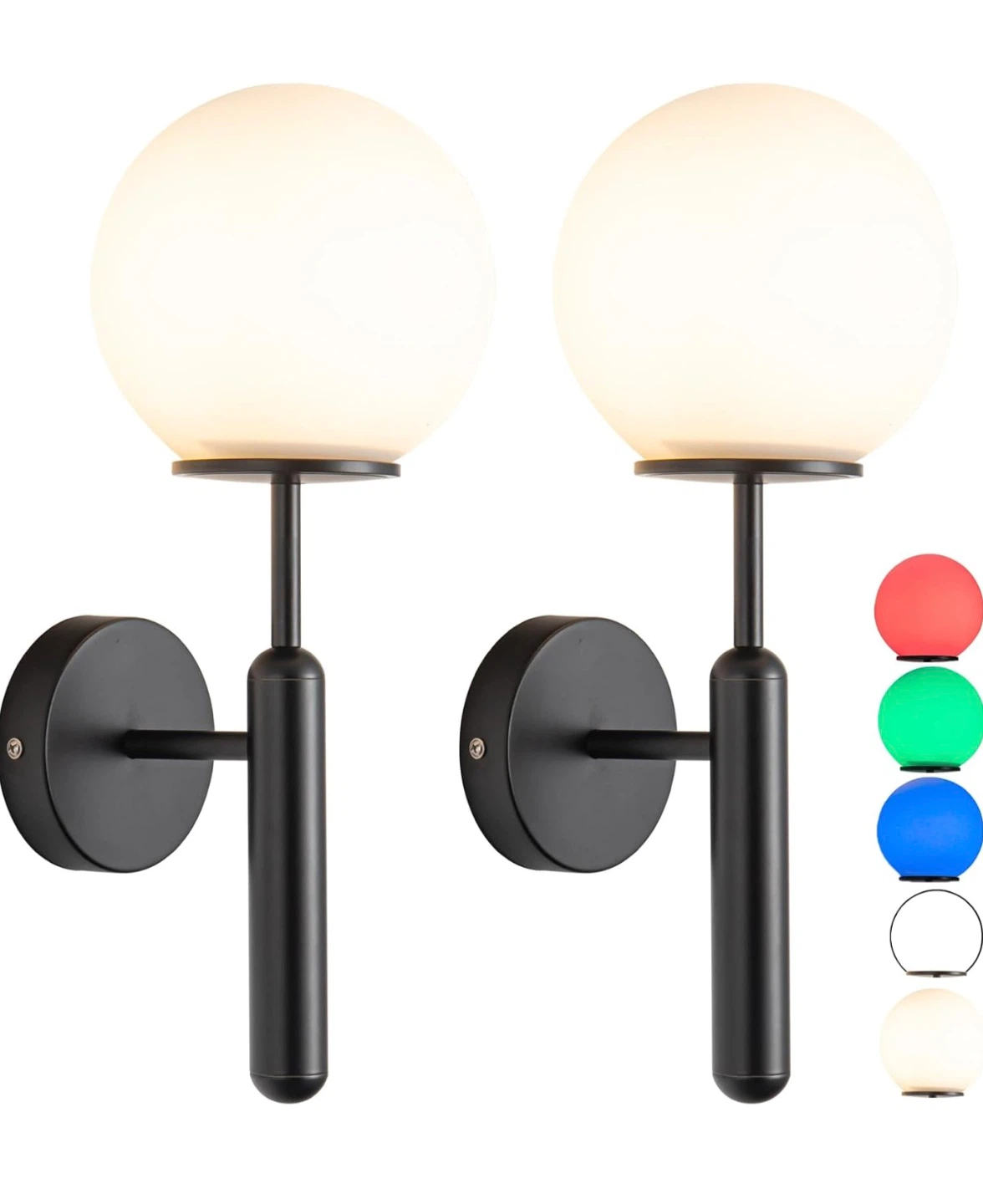 Set of 2 Brand New  rechargeable Wall Sconces with LED Lights
