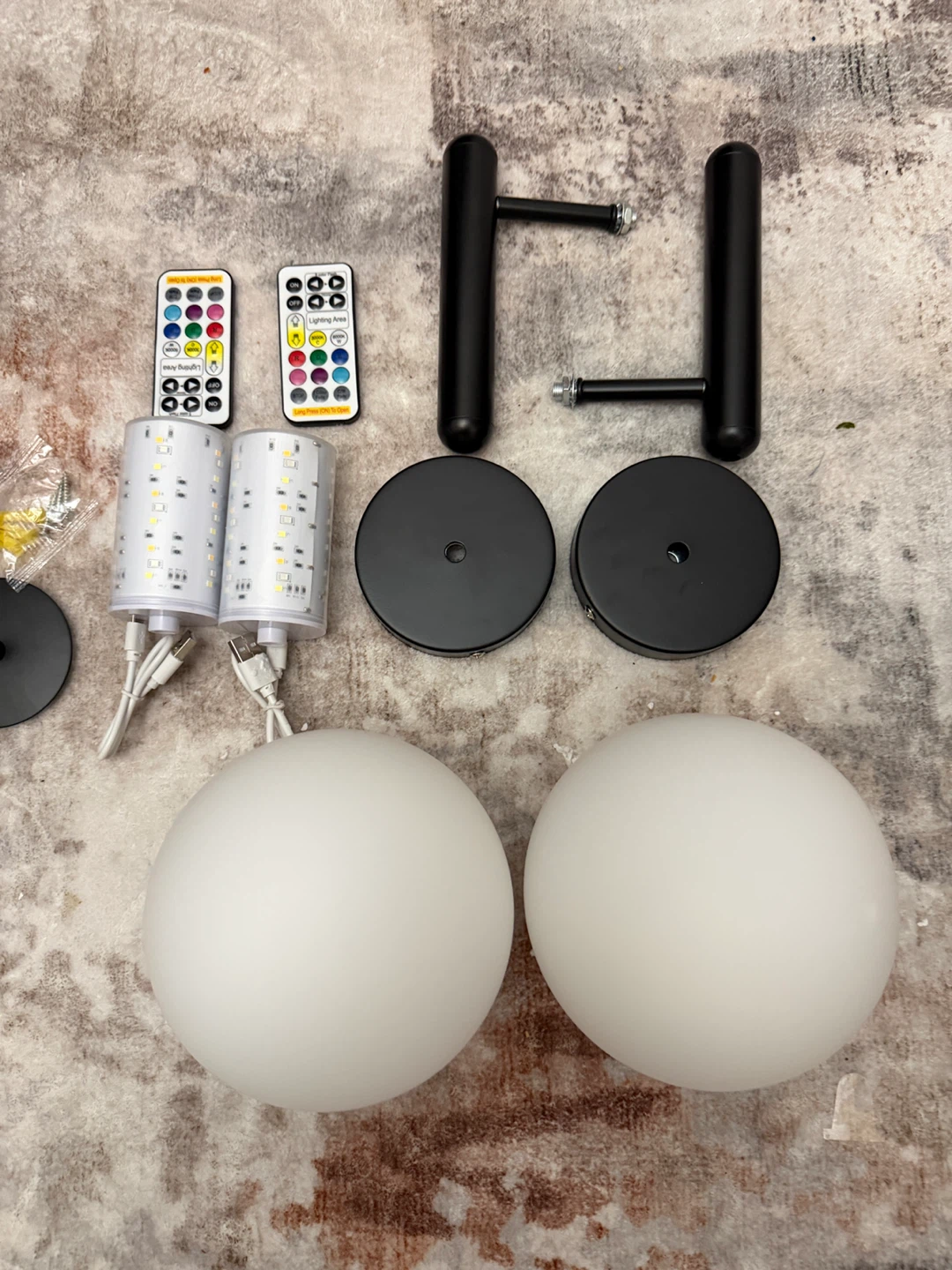 Set of 2 Brand New  rechargeable Wall Sconces with LED Lights - photo 5