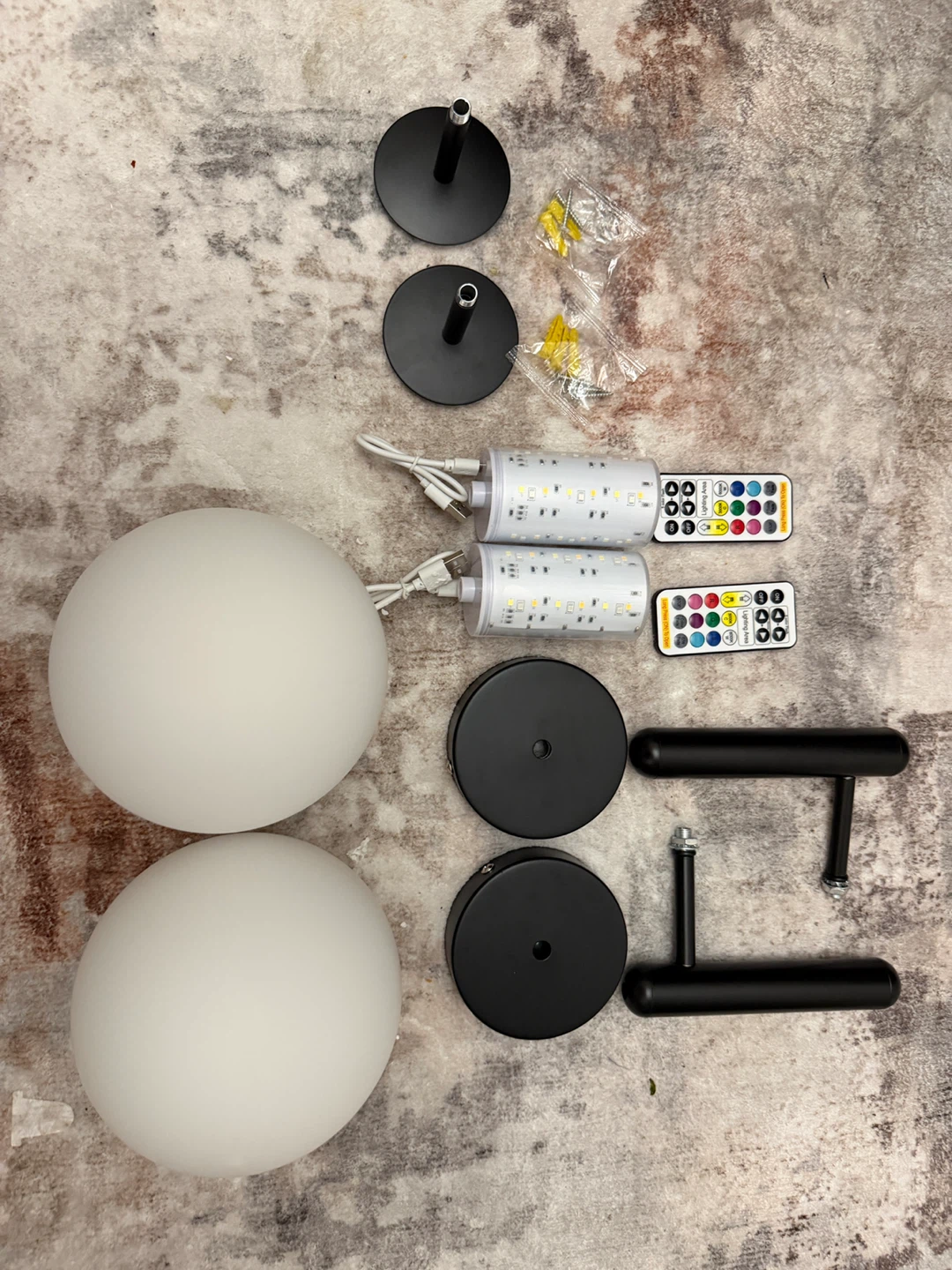Set of 2 Brand New  rechargeable Wall Sconces with LED Lights - photo 3