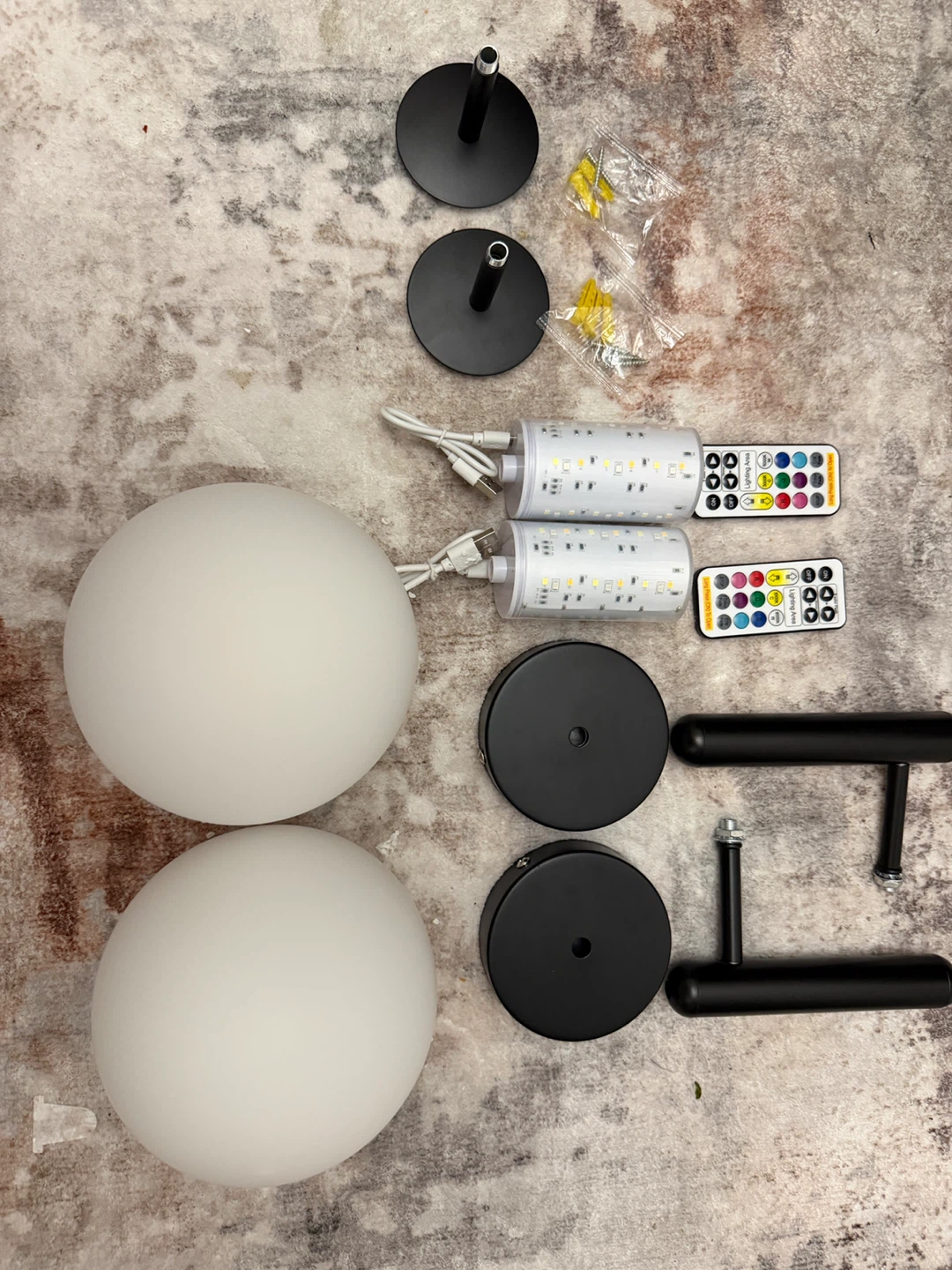 Set of 2 Brand New  rechargeable Wall Sconces with LED Lights - photo 4