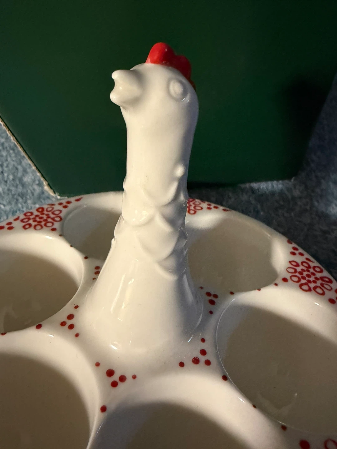 ANTHROPOLOGIE CERAMIC 6 EGG HOLDER - photo 3