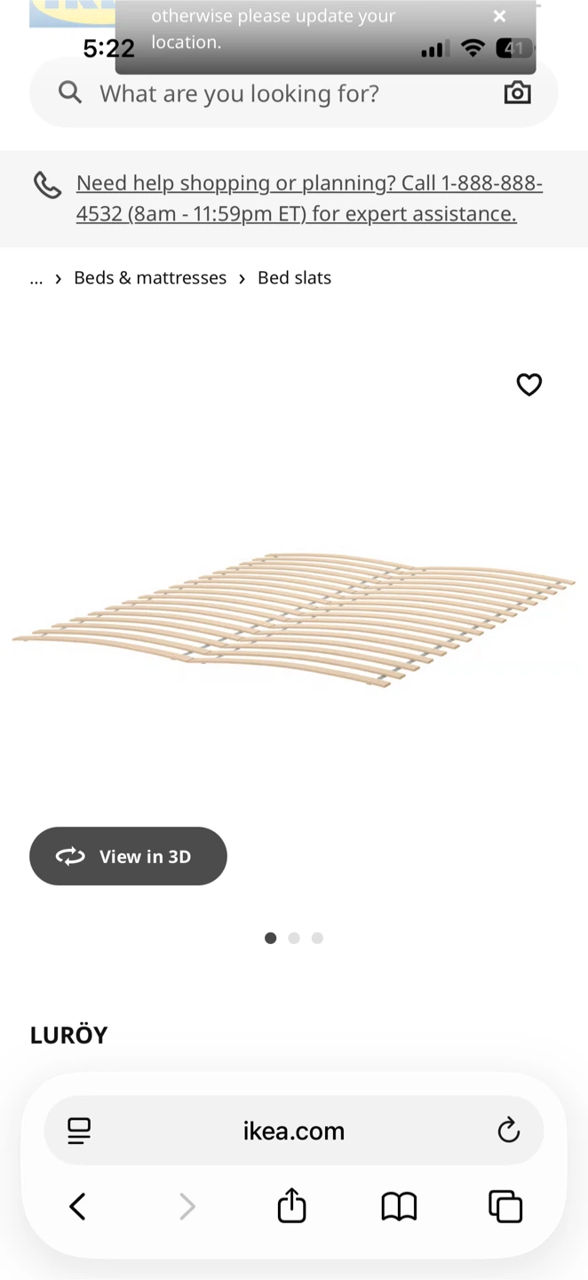 IKEA LURÖY Bed Slats
