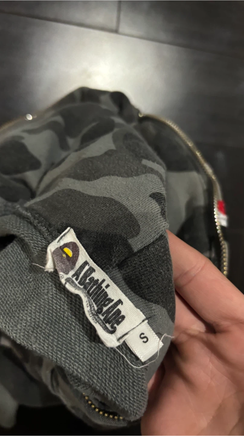 Small grey Bape full zip hoodie - photo 3