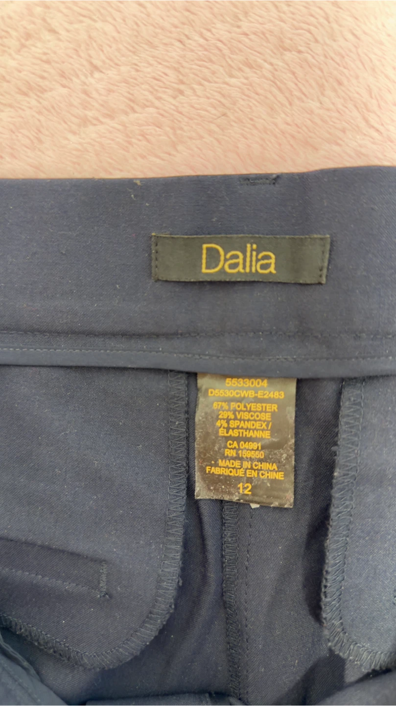 Dalia Navy Wide-Leg Pants Size 12 - photo 4