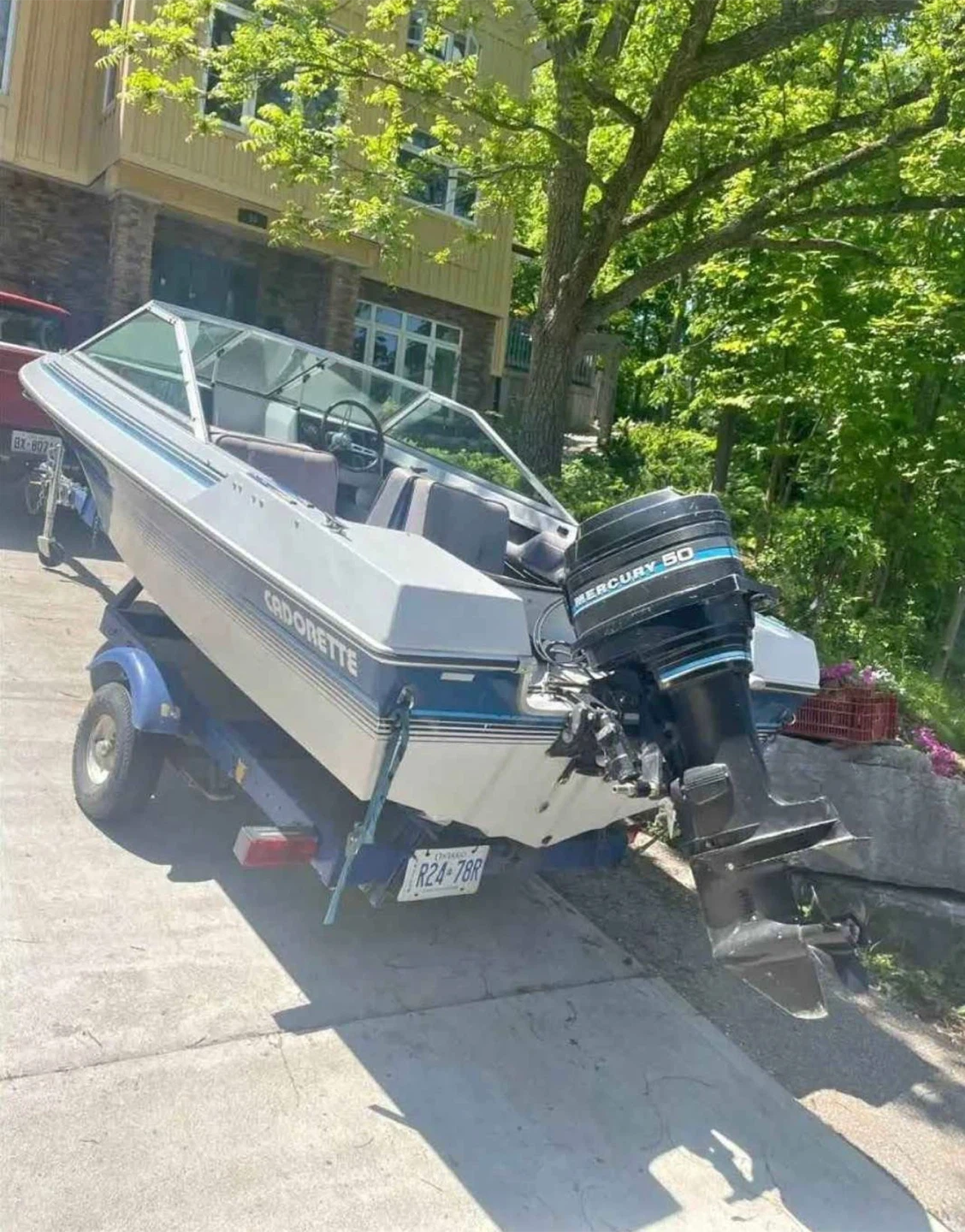Cadorette Boat with Mercury 50 Engine - photo 2