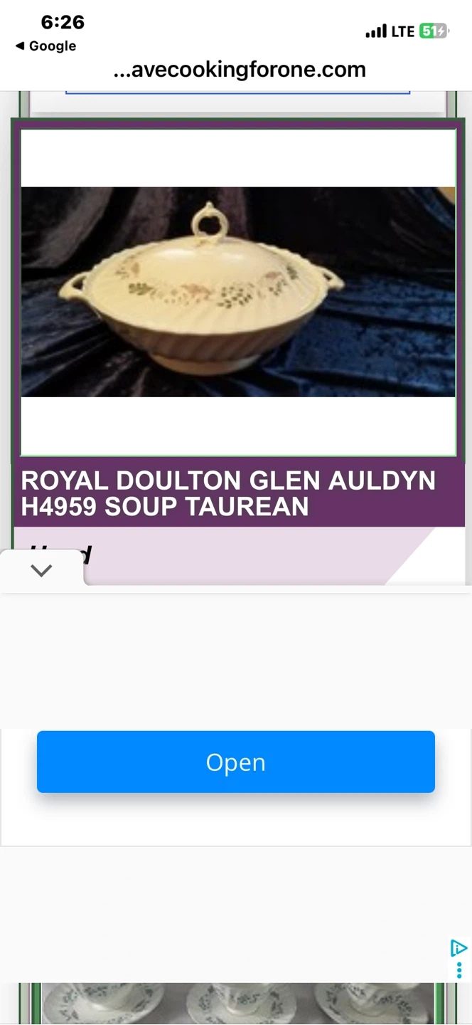 Royal Doulton Glen Auldyn Soup Tureen H4959
