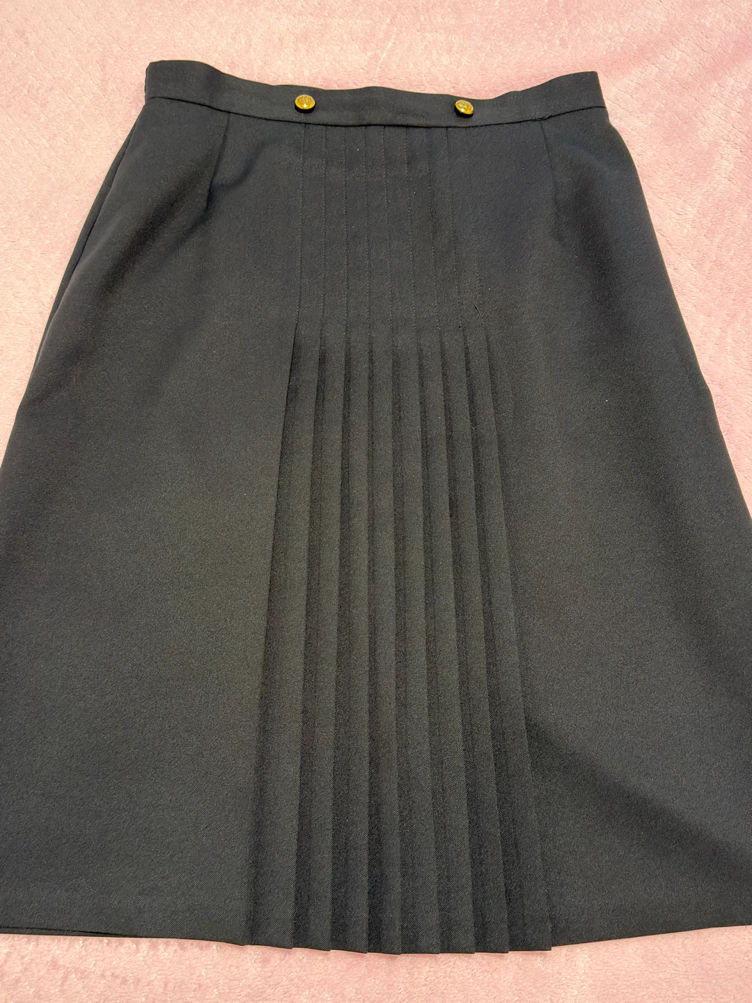 Pleated Black Skirt