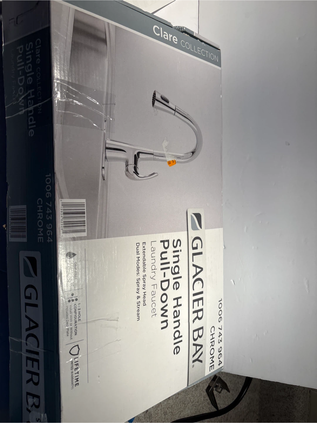 Glacier Bay Single Handle Pull-Down Laundry Faucet