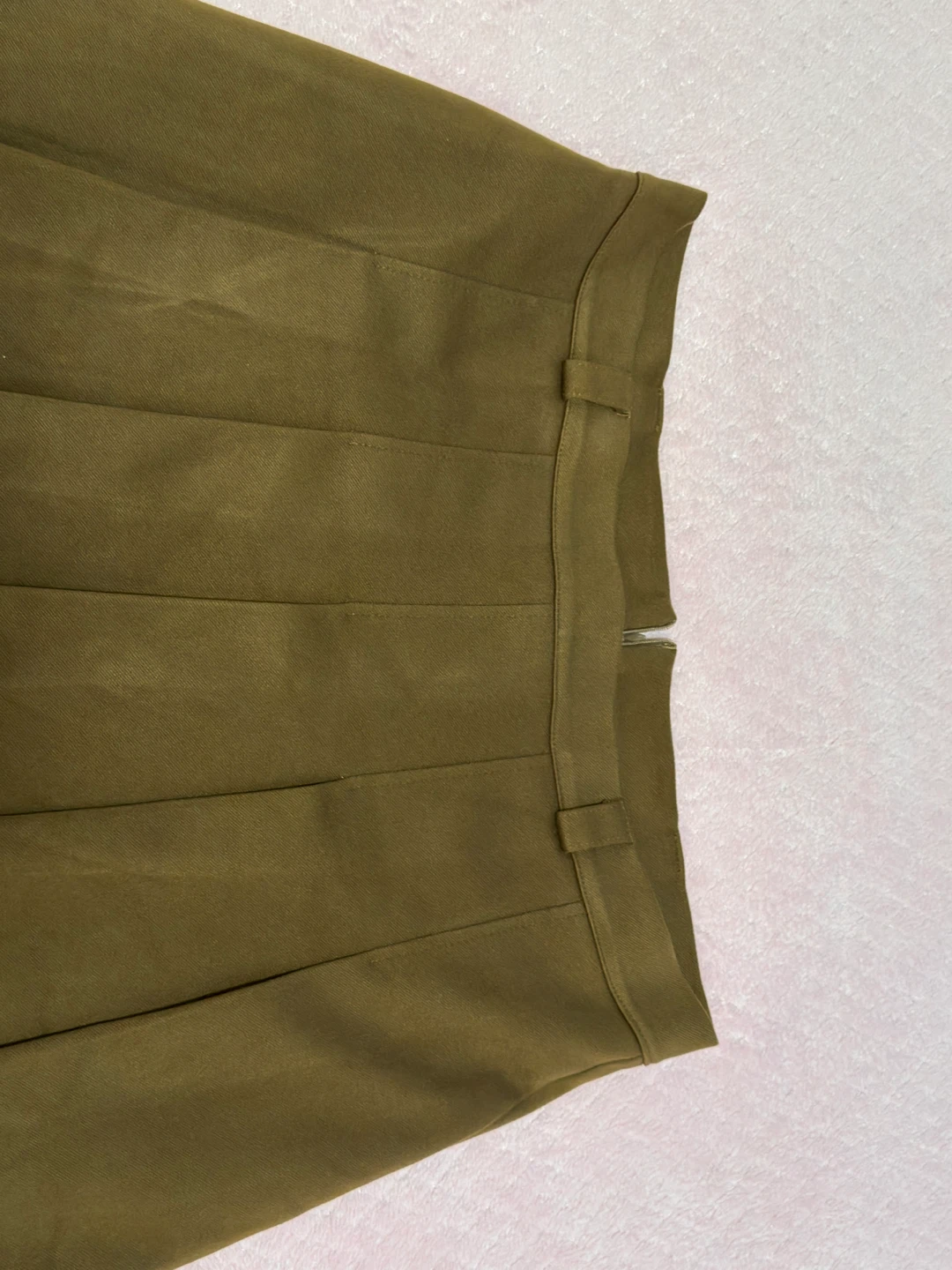 Pleated Midi Skirt - Brown - photo 2