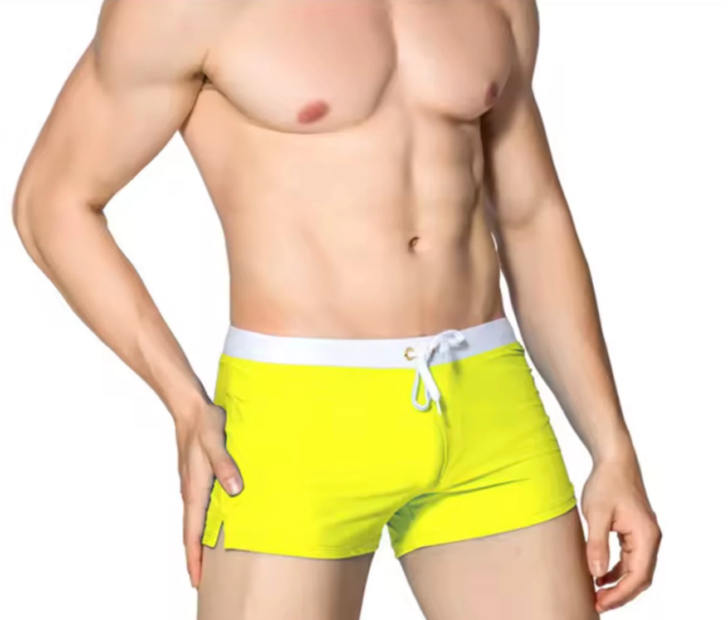 Men's Yellow Swim Trunks Shorts XL