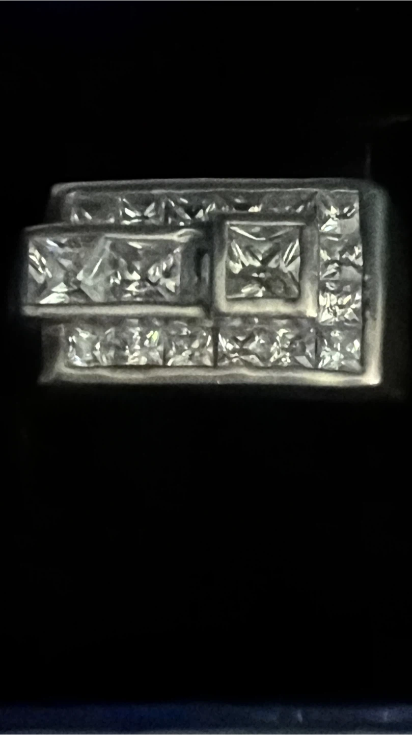Men's Square Cut Stone Ring in Box - photo 4