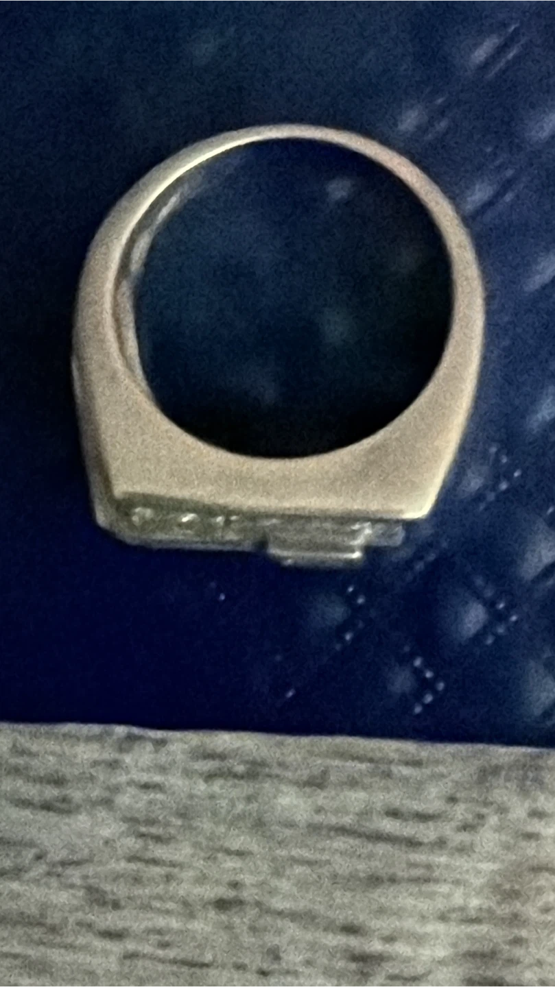 Men's Square Cut Stone Ring in Box - photo 2
