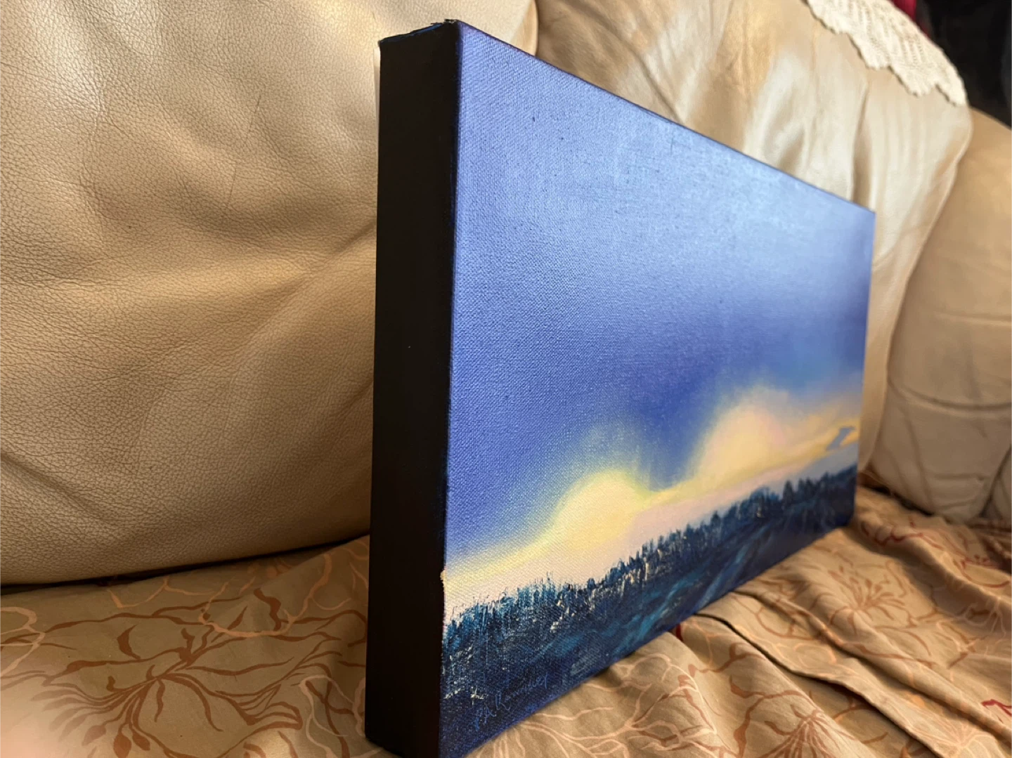 Art- Original Art- Oil Painting by Calgary Artist, 10x20x1.5 - photo 2