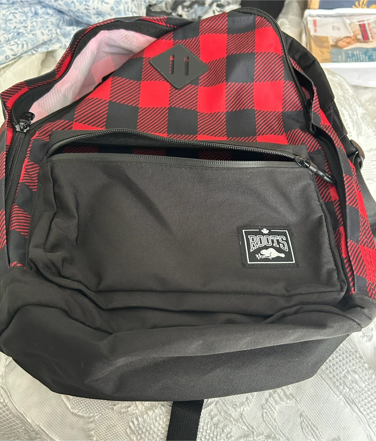 Roots Plaid Backpack