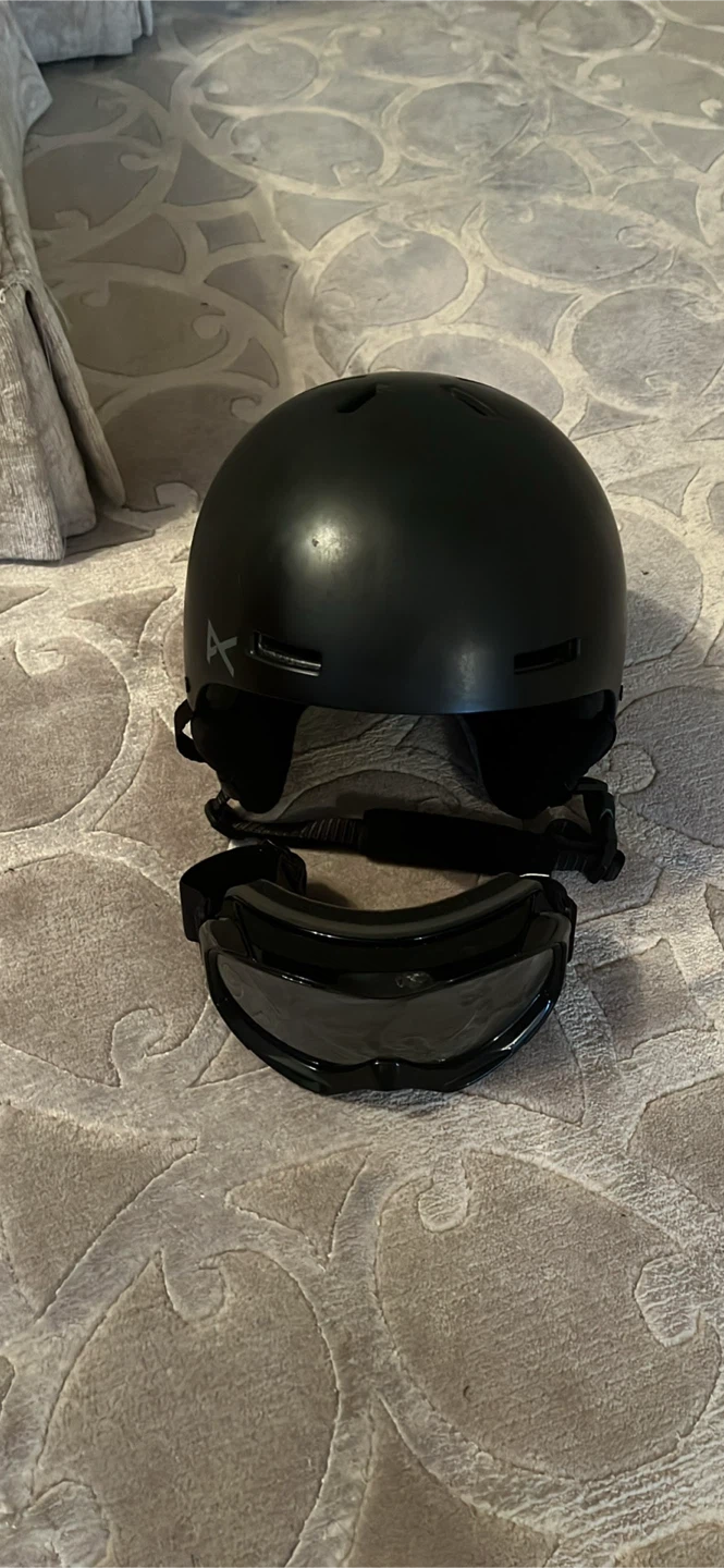 Ski helmet and Gogglds