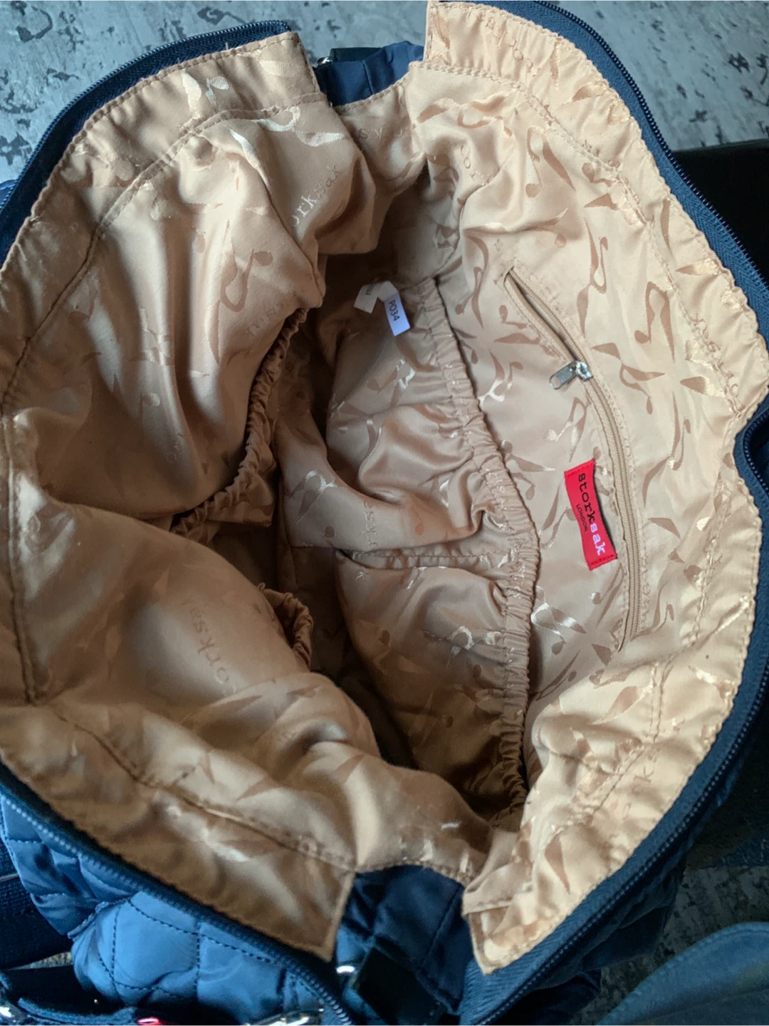 Skip Hop Navy Quilted Diaper Bag - photo 2