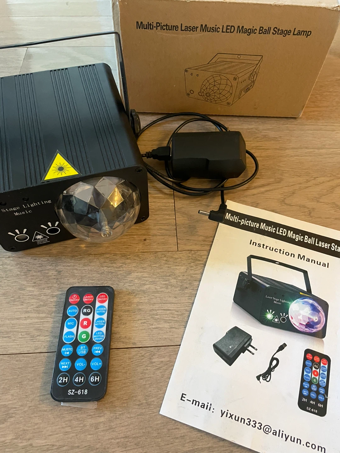 Multi-Picture Laser Music LED Magic Ball Stage Lamp