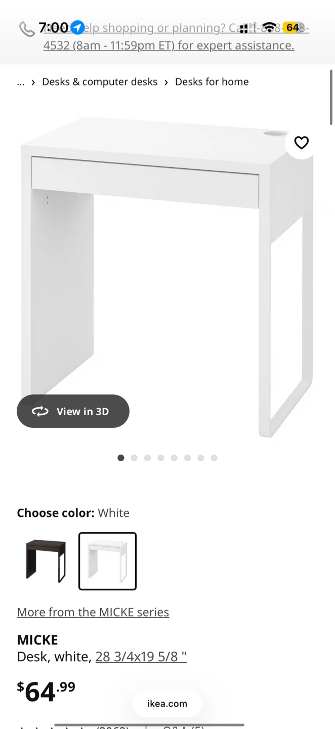 IKEA desk set (Micke desk + Kullaberg swivel chair) - photo 4