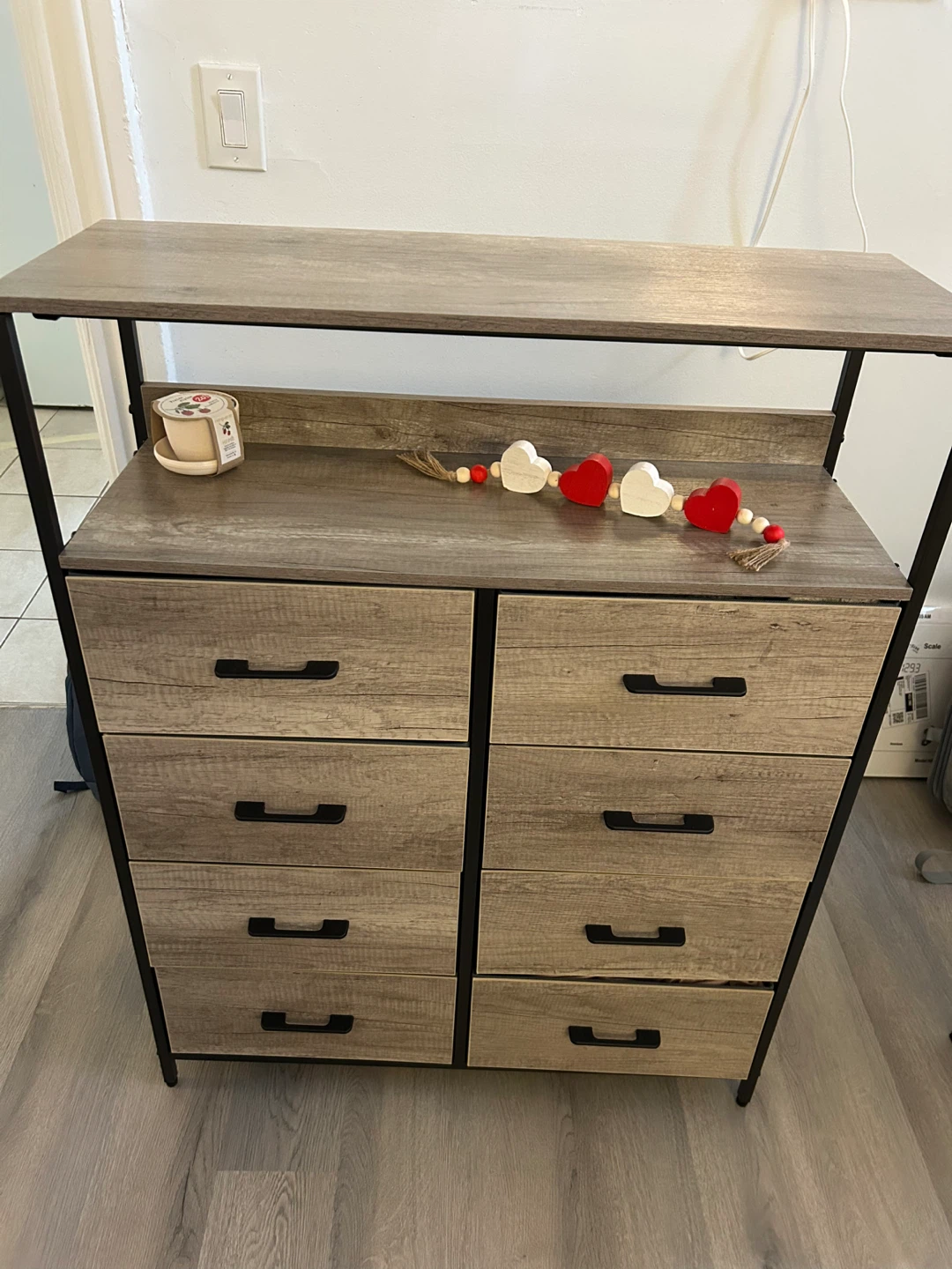 8-Drawer Dresser with shelves LYNCOHOME