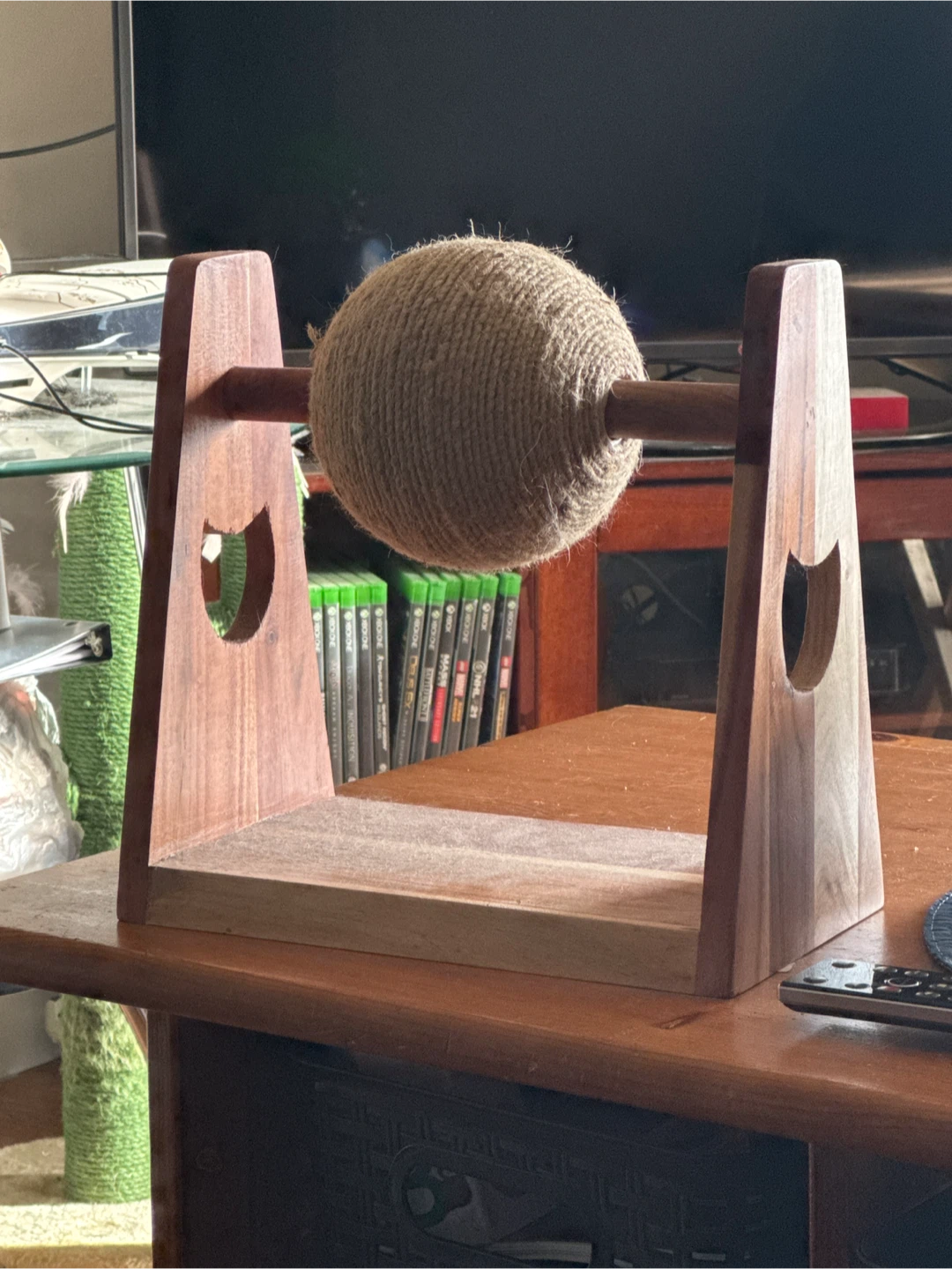 Wooden Cat Scratching Ball