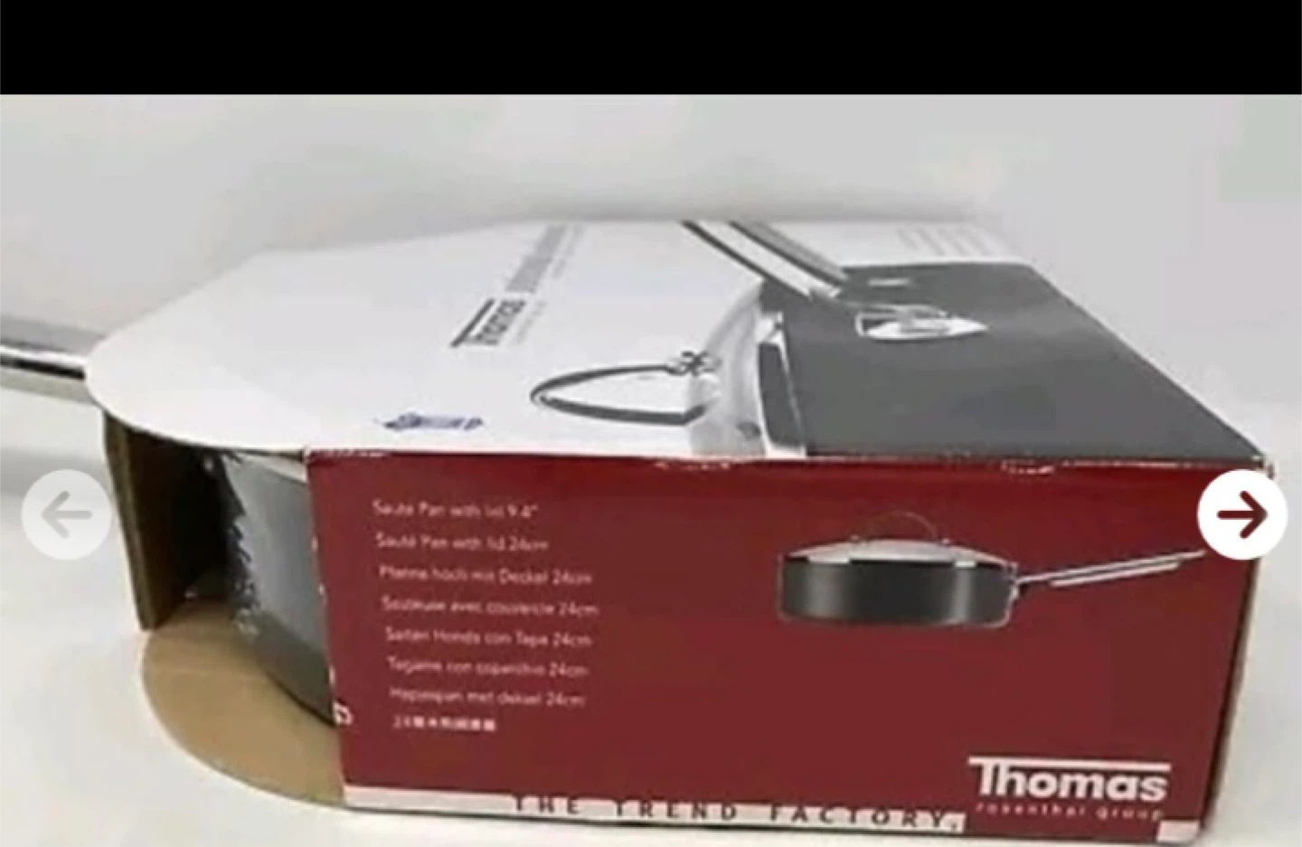 Thomas Stainless Steel Sauté Pan with Lid