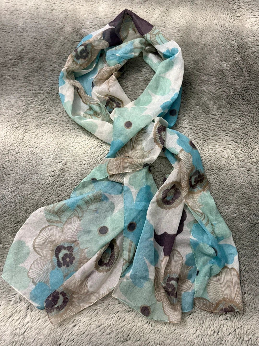 Floral Print Scarf