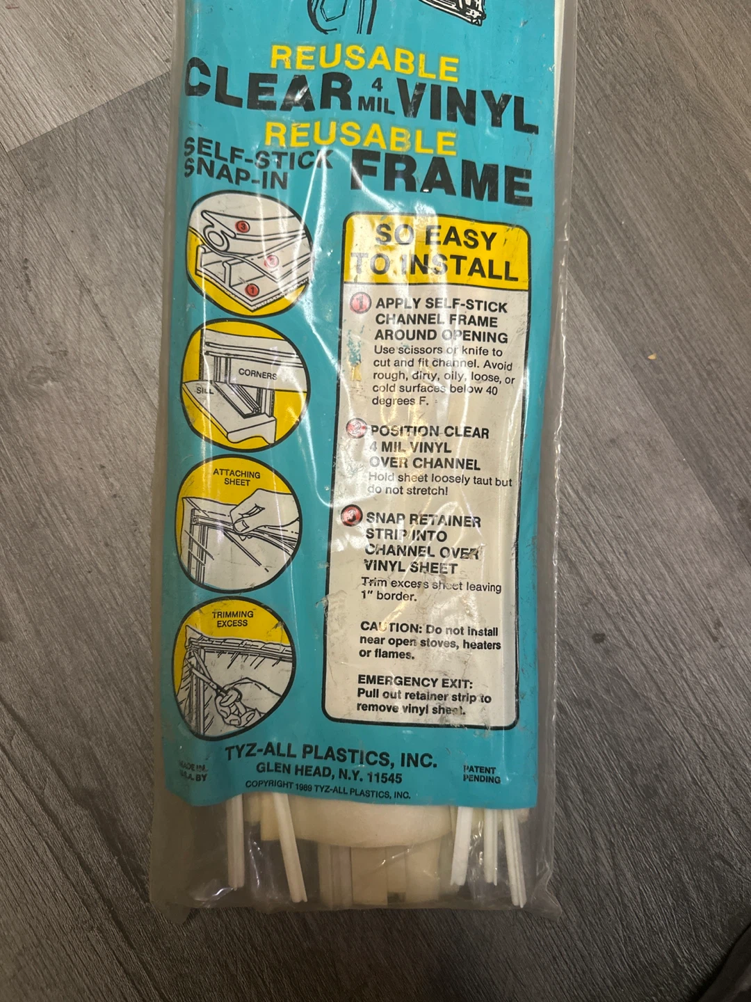 Tyz-All Weather Window Kit 40" x 50" White - photo 2