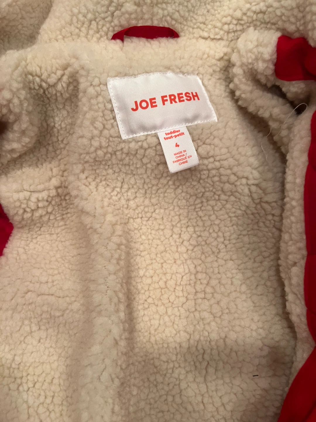 Joe Fresh Toddler Red coat - Size 4 - photo 2