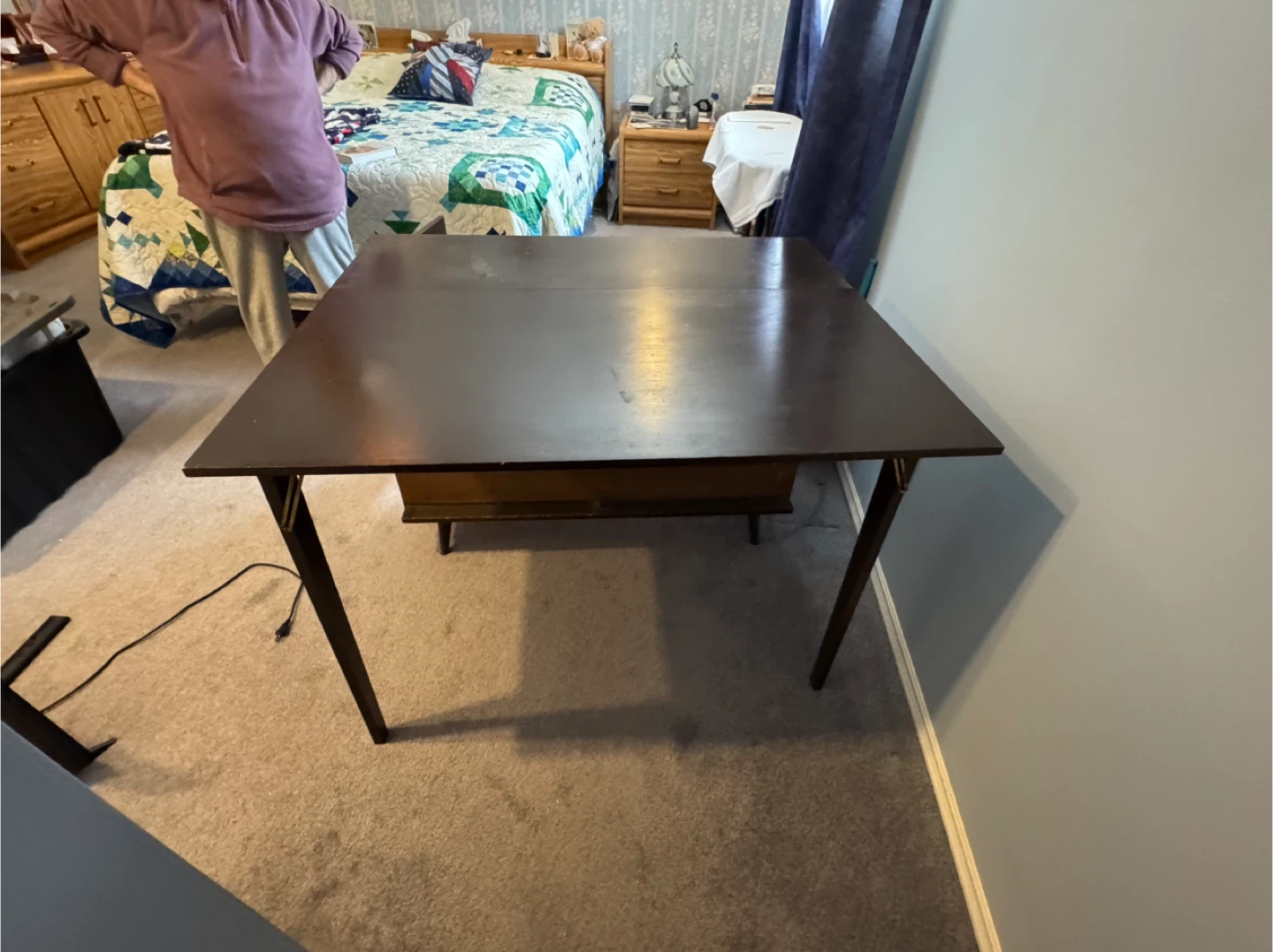 Dark Brown Wooden Sideboard with Drawers and Cabinets - photo 4