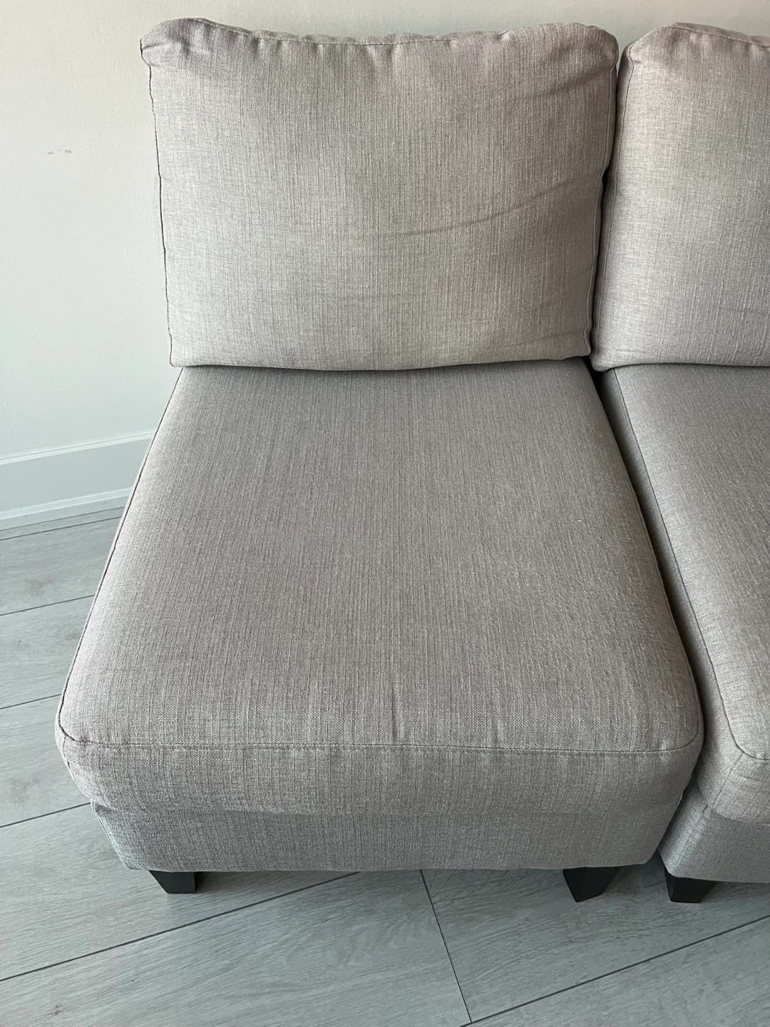 EQ3 Sectional Sofa - Polo/Light Grey - photo 2