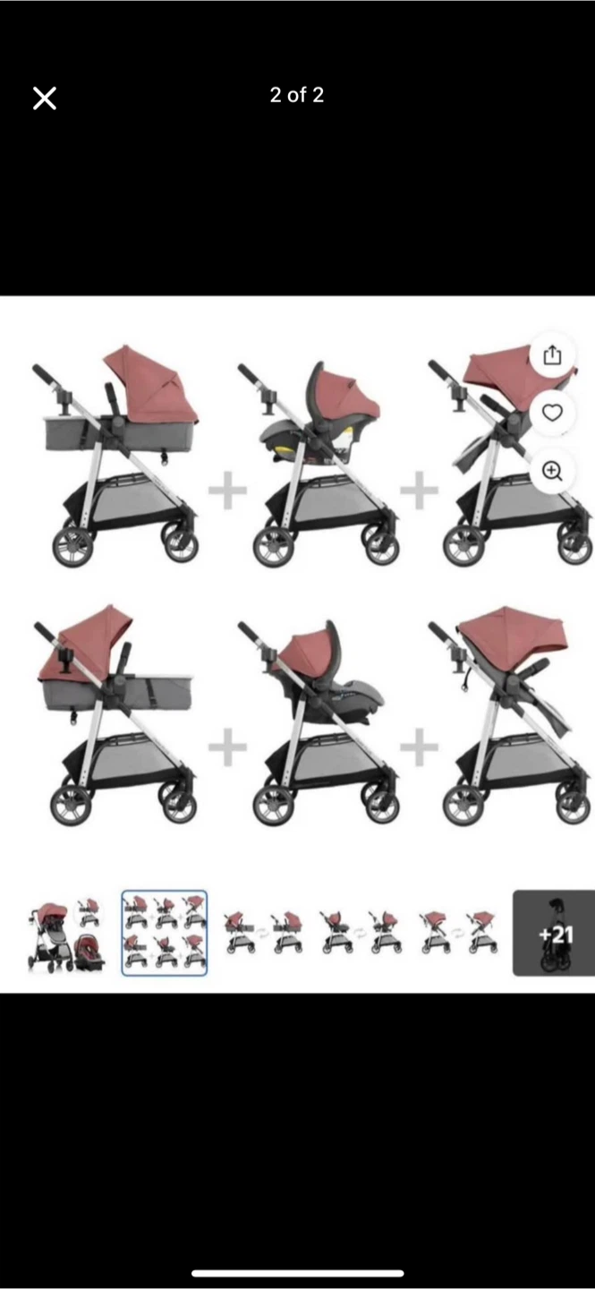 Evenflo Omni Plus Travel System with LiteMax  Pink - photo 2