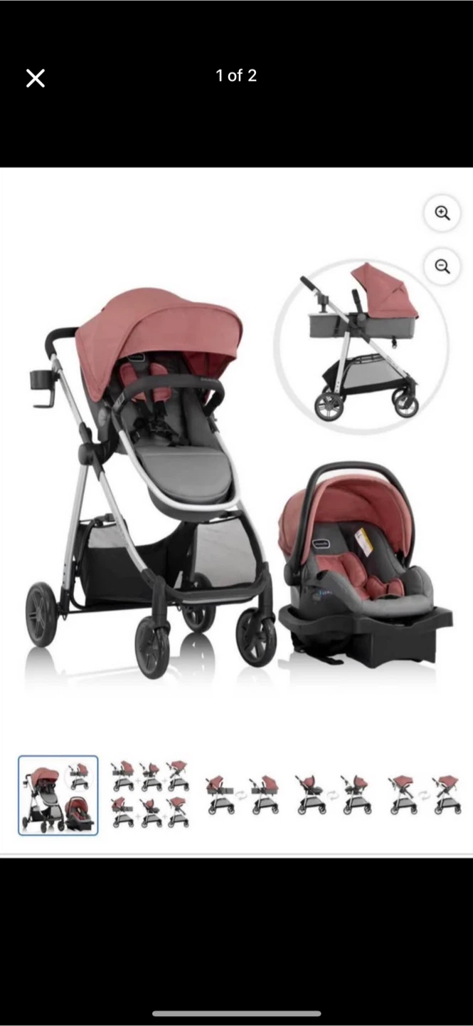 Evenflo Omni Plus Travel System with LiteMax  Pink