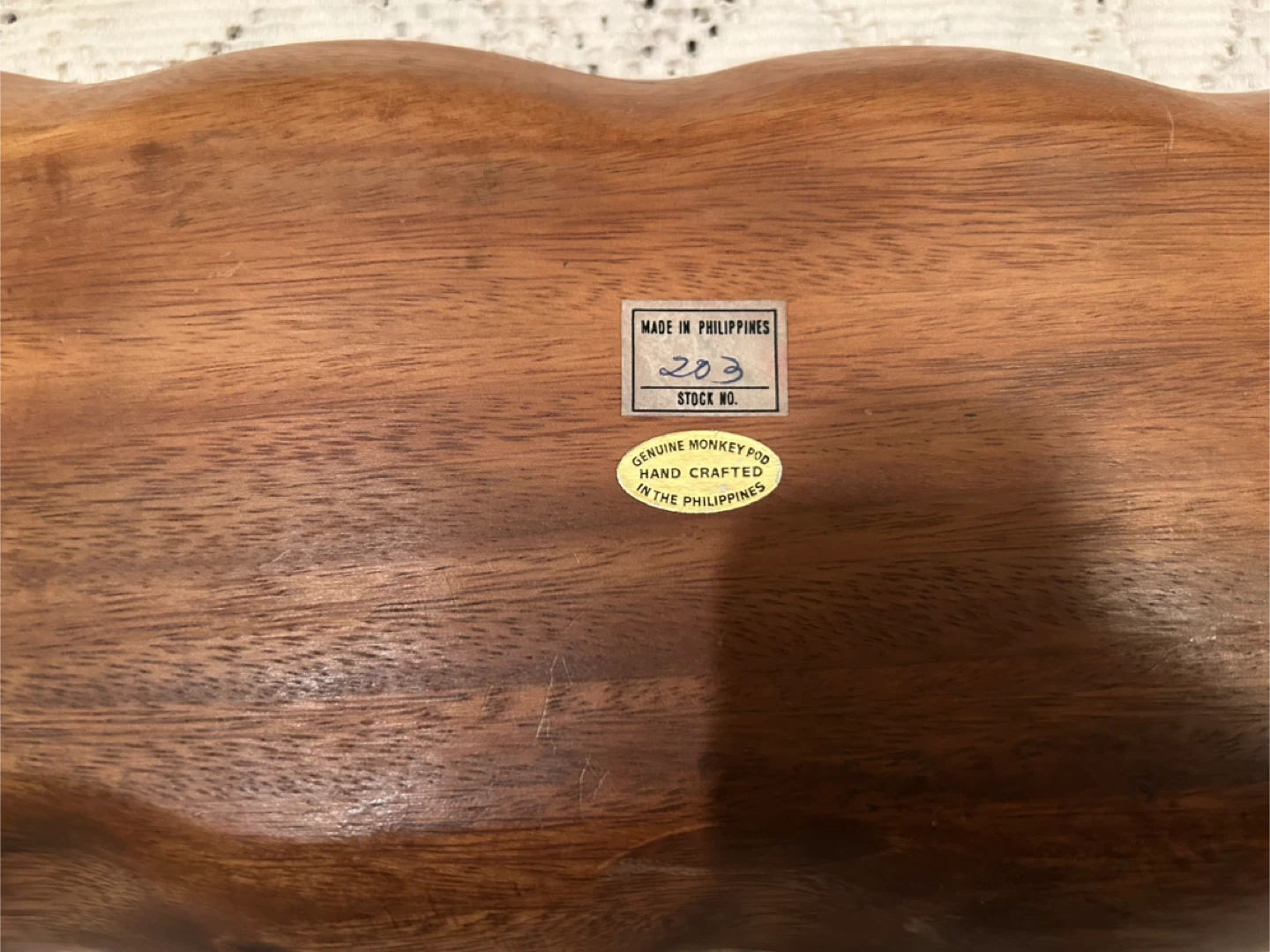 Monkey Pod Hand Crafted Wooden Serving Tray - photo 3