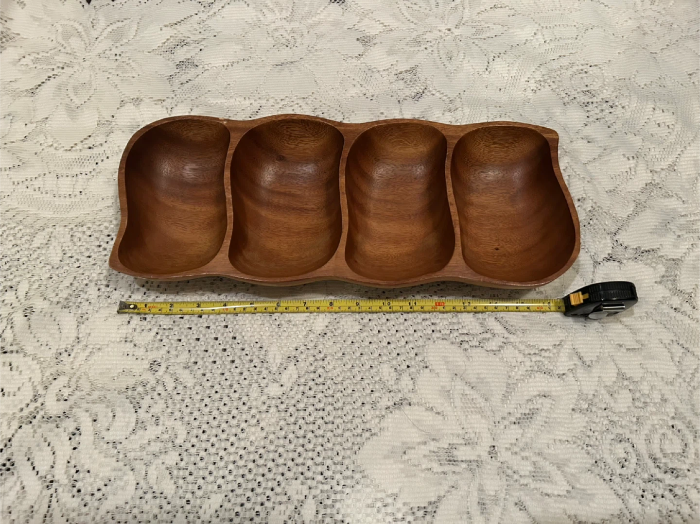 Monkey Pod Hand Crafted Wooden Serving Tray - photo 4