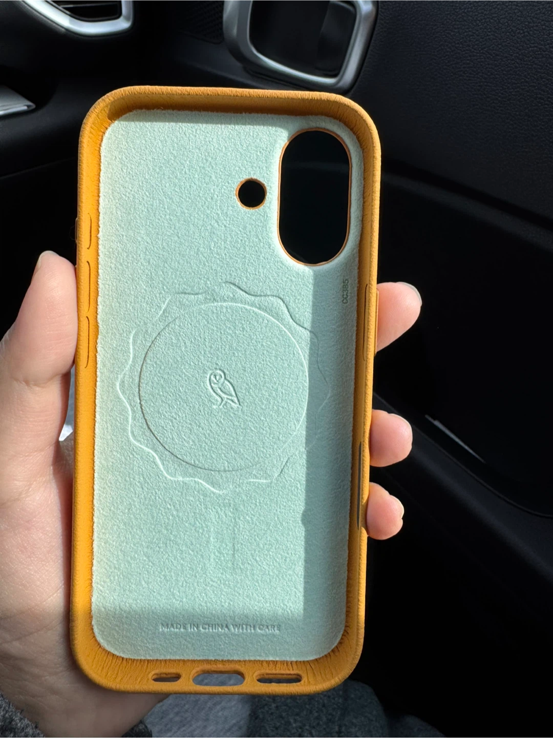 iPhone 17 leather Phone Case- Mustard Yellow - photo 2