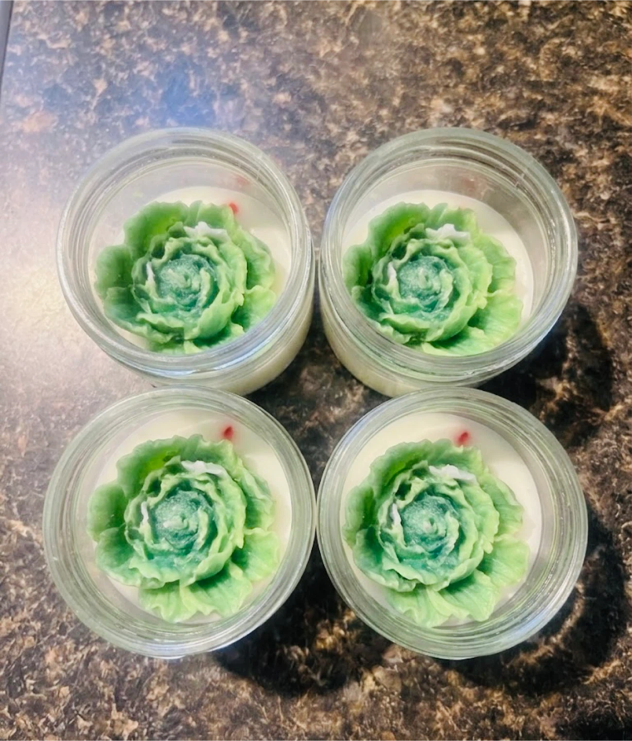 St. Patrick’s Day Mini Candles – Green Flower Top 🍀 - photo 2