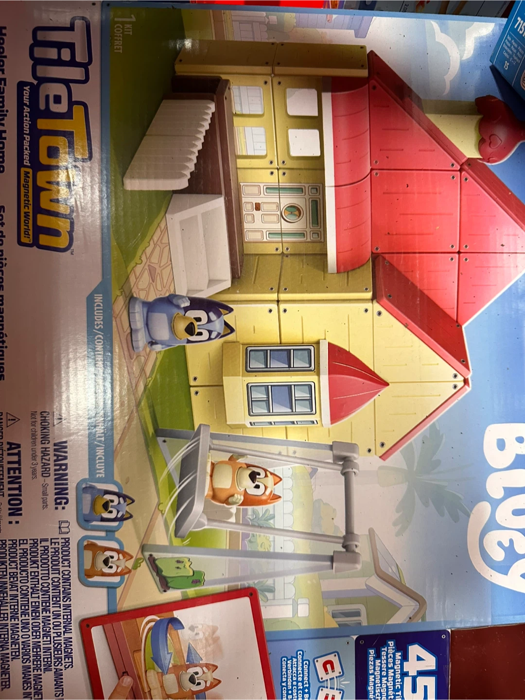 Bluey TileTown Magnetic Building Set