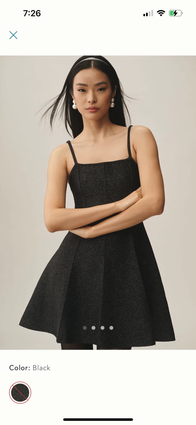 BNWT Anthropologie Square Neck Dress S (xs-s)