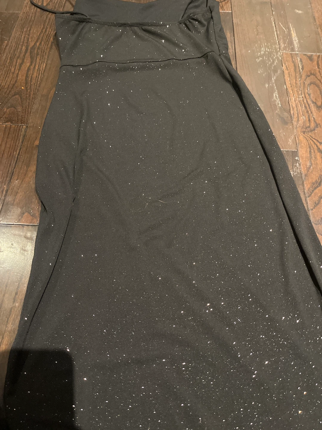 Eclipse Black Sparkle Maxi Dress with Slit - photo 3