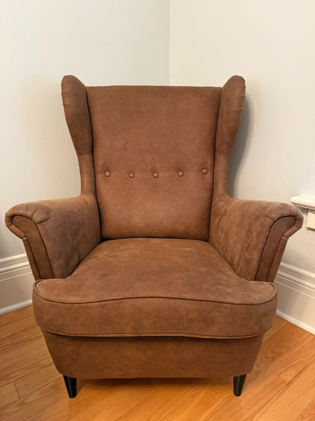IKEA STRANDMON Wingback Chair – Brown