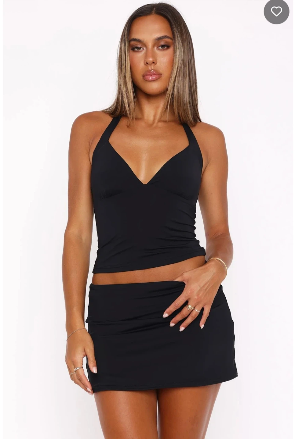 White Fox Act Right Halter Top - M - photo 2