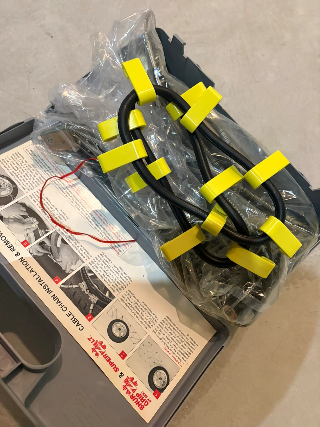 BRAND NEW set of 2 car tire traction chain SCC SZ315 Shur Grip Z - photo 3